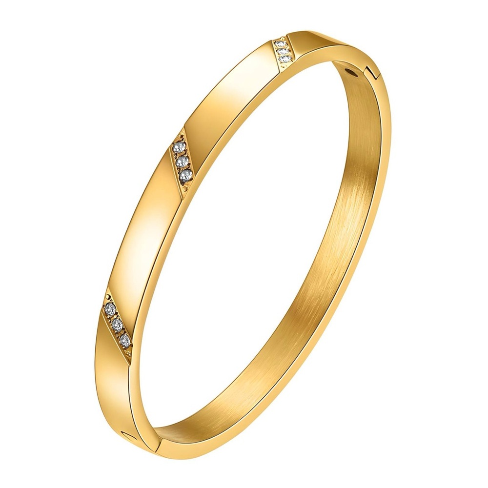 18k Gold plated Bracelet with Zircon inserts